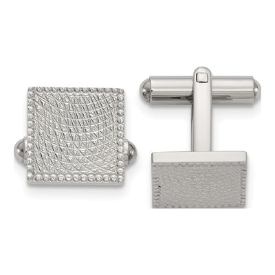 Men's Stainless Steel Square Cuff Links