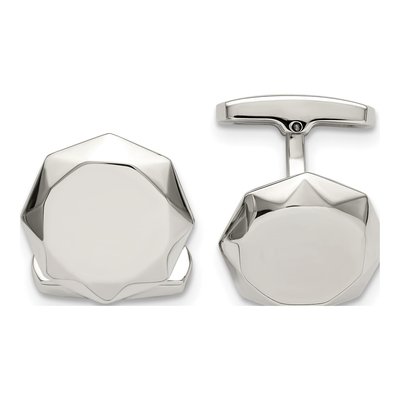 Stainless Steel Polished Cuff Links