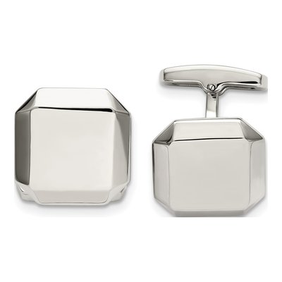 Stainless Steel Polished Cuff Links