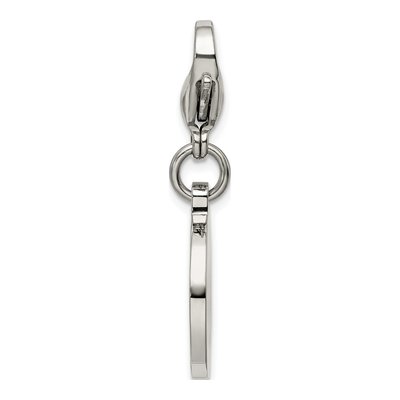 Stainless Steel Red Enamel Medical ID Charm – view 4