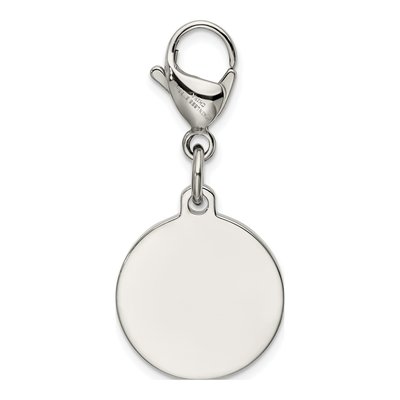 Stainless Steel Red Enamel Medical ID Charm – view 5