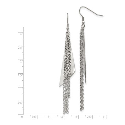 Stainless Steel Multi Dangle Earrings – view 6