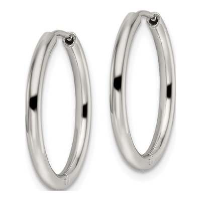Stainless Steel 19mm Huggie Hoop Earrings – view 4