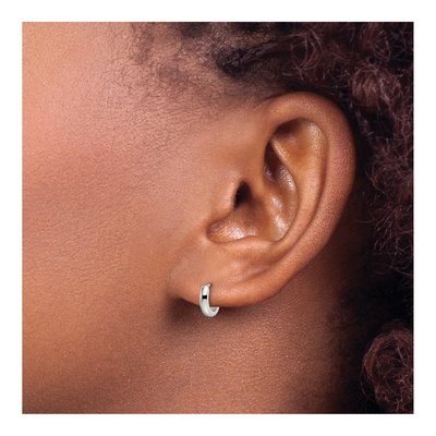 Stainless Steel 8.44mm Endless Huggie Hoop Earrings – view 5