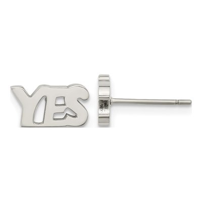 Stainless Steel Button Stud Earrings