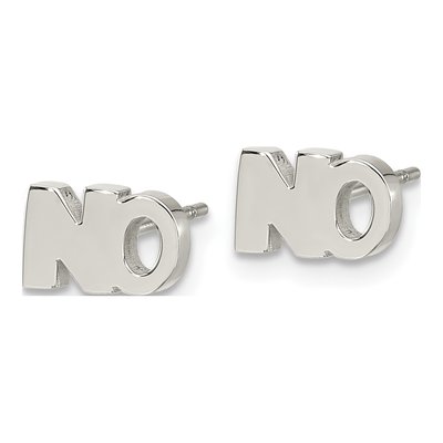 Stainless Steel Button Stud Earrings – view 4