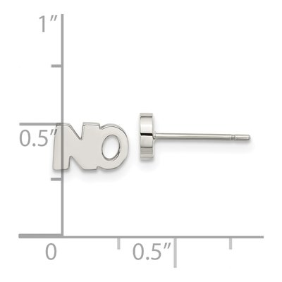 Stainless Steel Button Stud Earrings – view 5