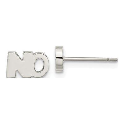 Stainless Steel Button Stud Earrings