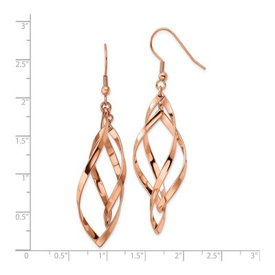 Stainless Steel IP Dangle Earrings – view 6