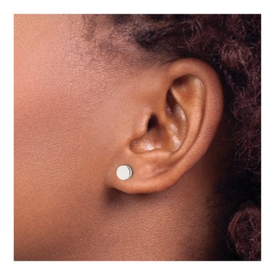 Stainless Steel Circle Stud Earrings – view 5