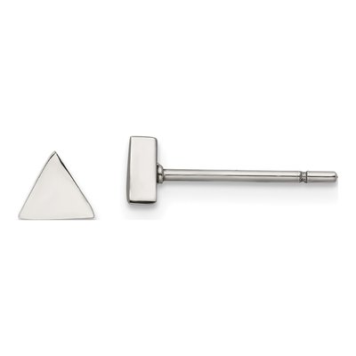 Stainless Steel Triangle Stud Earrings