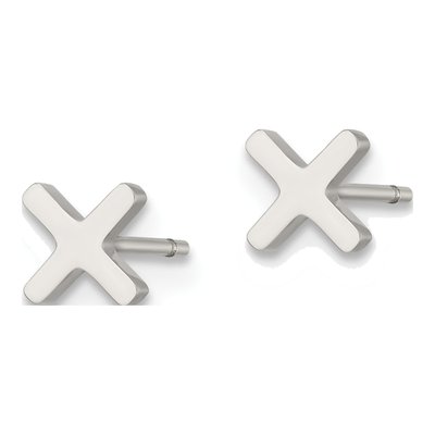 Stainless Steel Stud Earrings – view 4
