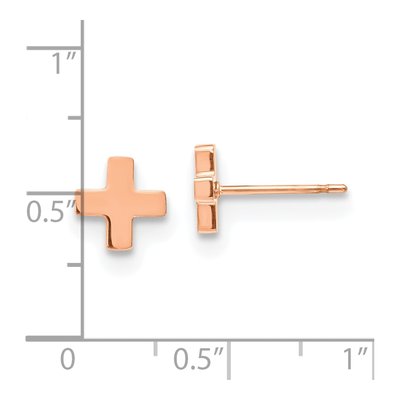 Stainless Steel IP Stud Earrings – view 4