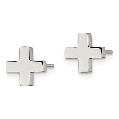 Stainless Steel Stud Earrings – view 3