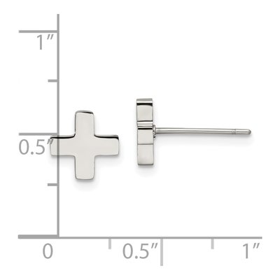 Stainless Steel Stud Earrings – view 4