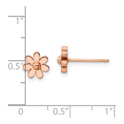 Stainless Steel Flower Stud Earrings – view 6