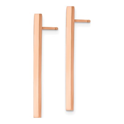 Stainless Steel IP Bar Dangle Earrings – view 4