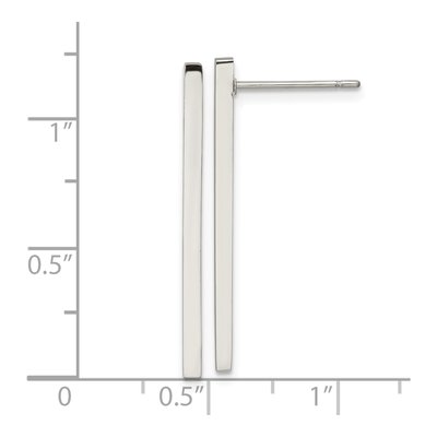 Stainless Steel Bar Dangle Earrings – view 4