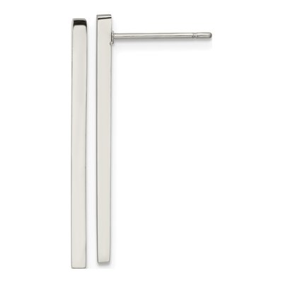 Stainless Steel Bar Dangle Earrings