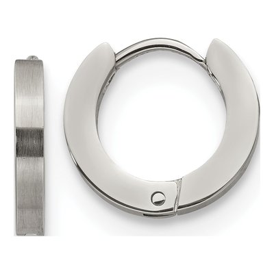 Stainless Steel 13mm Huggie Hoop Earrings