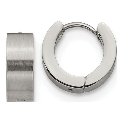 Stainless Steel 13mm Huggie Hoop Earrings