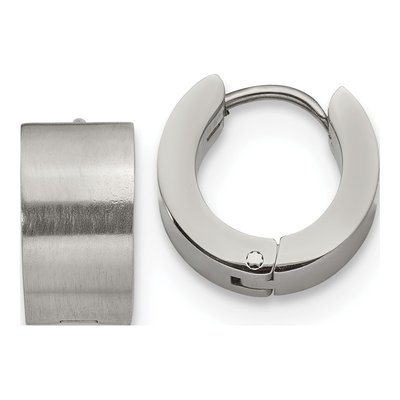Stainless Steel 13mm Huggie Hoop Earrings