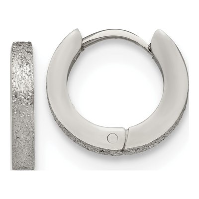 Stainless Steel 13mm Huggie Hoop Earrings