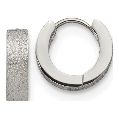 Stainless Steel 13mm Huggie Hoop Earrings