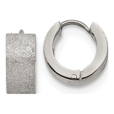 Stainless Steel 13mm Huggie Hoop Earrings