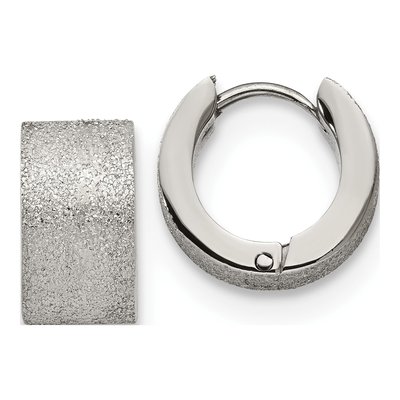 Stainless Steel 13mm Huggie Hoop Earrings