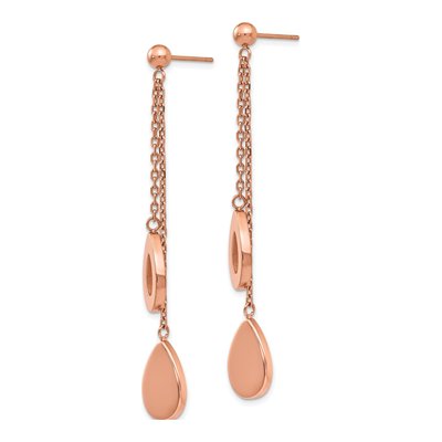 Stainless Steel IP Dangle Earrings – view 3