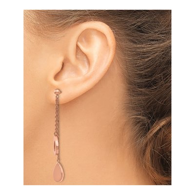 Stainless Steel IP Dangle Earrings – view 4