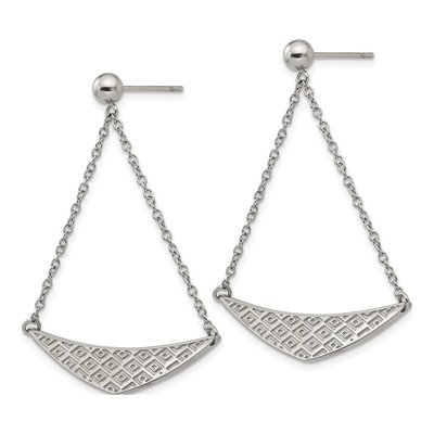 Stainless Steel Dangle Earrings – view 3