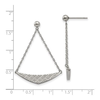 Stainless Steel Dangle Earrings – view 5