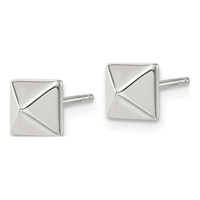 Stainless Steel Stud Earrings – view 3