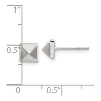 Stainless Steel Stud Earrings – view 5