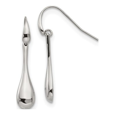 Stainless Steel Shepherd Hook Dangle Earrings