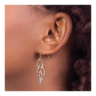 Stainless Steel IP Dangle Earrings – view 4