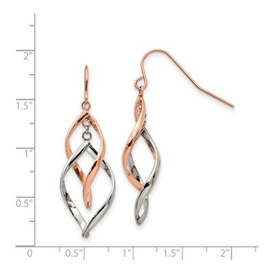 Stainless Steel IP Dangle Earrings – view 5