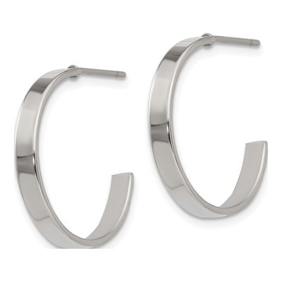 Stainless Steel 20mm Hoop Earrings – view 5