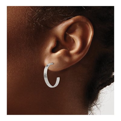 Stainless Steel 20mm Hoop Earrings – view 6