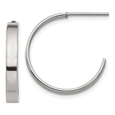 Stainless Steel 20mm Hoop Earrings