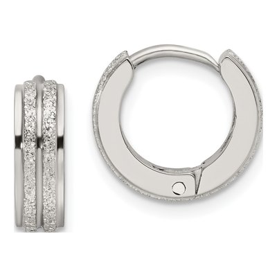 Stainless Steel 13mm Huggie Hoop Earrings