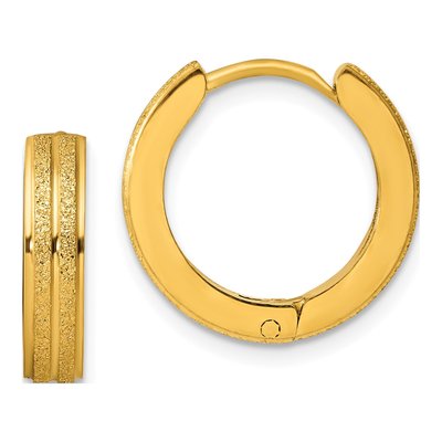 Stainless Steel 13mm Huggie Hoop Earrings