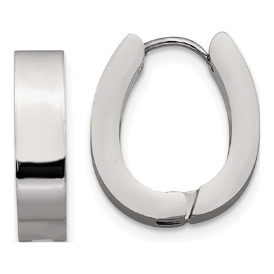 Stainless Steel 15mm Huggie Hoop Earrings