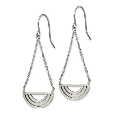 Stainless Steel Dangle Earrings – view 3