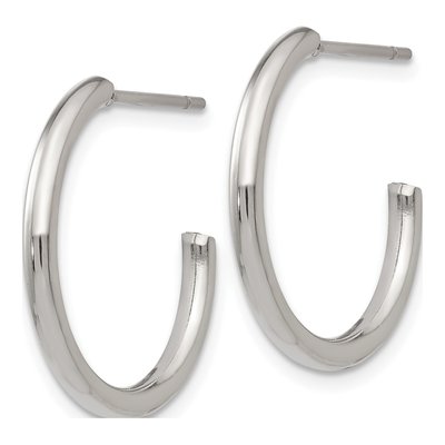 Stainless Steel 20mm Hoop Earrings – view 5