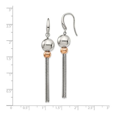 Stainless Steel IP Dangle Earrings – view 5