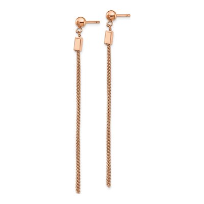Stainless Steel IP Dangle Earrings – view 3