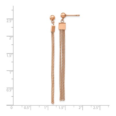 Stainless Steel IP Dangle Earrings – view 5